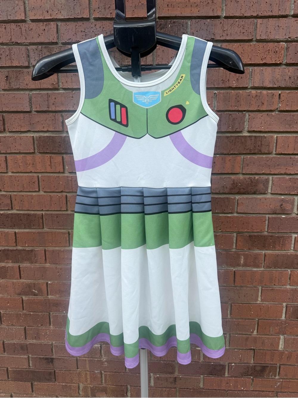 Disney Pixar Toy Story Buzz Lightyear Girls Cosplay Costume Skater Dress Large